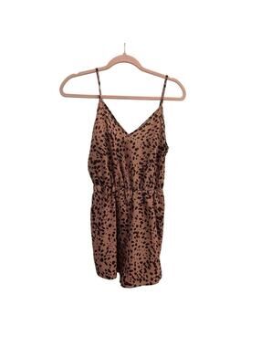 NWOT Leopard print romper, women’s size S